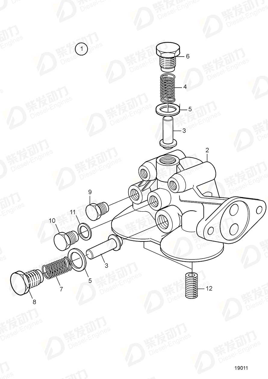 VOLVO Plug 861551 Drawing